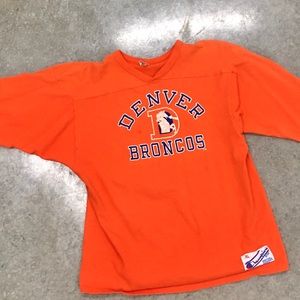 Vintage Denver Broncos champion 3/4 sleeve shirt